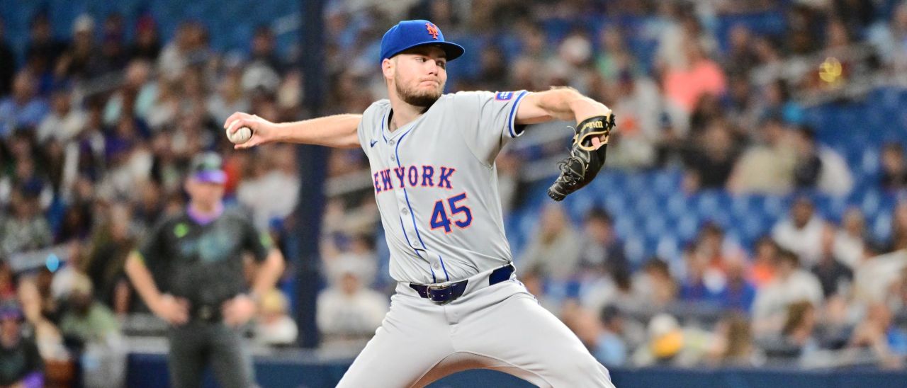 Mets RHP Christian Scott (Julio Aguilar/Getty Images)