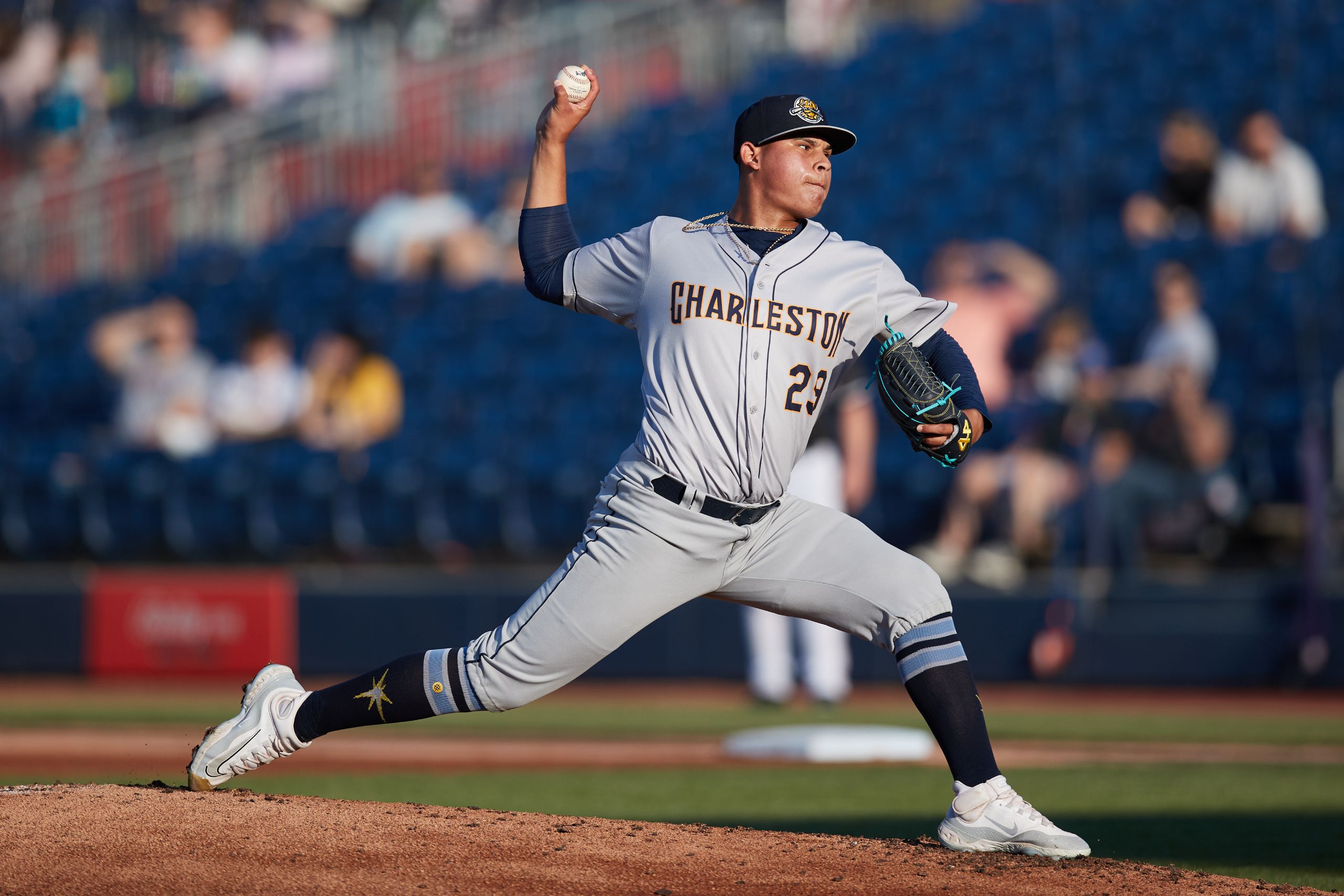 Rays RHP Santiago Suarez (Photo by Brian Westerholt/Four Seam Images)